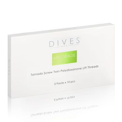 DIVES med.- Art Grade PREMIUM - Tornado Screw Twin (26G 38mm/50mm) - 2x10szt. - Dives Med